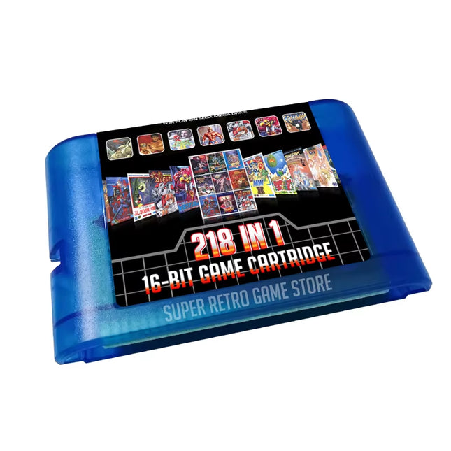 Ultimate 218-in-1 Mega Game Cartridge for Sega Megadrive Genesis Consoles