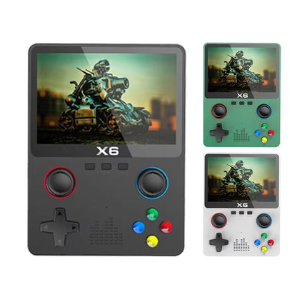 2023 X6 Handheld Game Console with 3.5" IPS Screen - Dual Joystick & 11 Built-in Simulators - Perfect Gift for Kids!