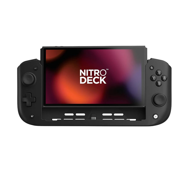 Nitro Deck - Professional Handheld Deck with Zero Stick Drift for Nintendo Switch and Switch OLED (Black)