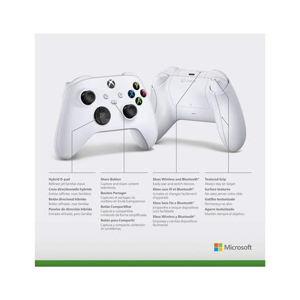 Xbox Series S/X Wireless Controller - Robot White with VGSION Battery Pack