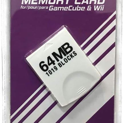 High-Capacity 64MB Memory Card for Gamecube & Wii - 1019 Blocks of Storage!