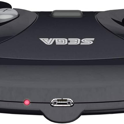 Sega Genesis Wireless 8-Button Arcade Controller - Compatible with Genesis, Switch, PC & Mac - Includes 2 Receivers & Storage Case - Black