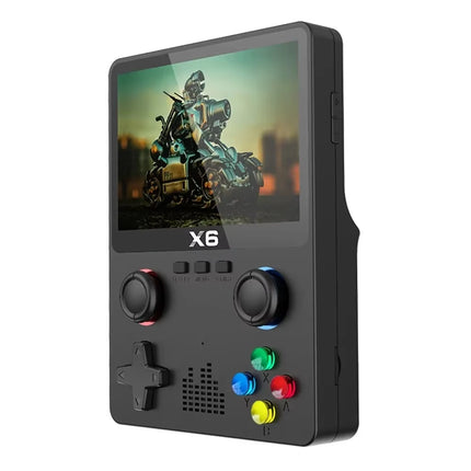 2023 X6 Handheld Game Console with 3.5" IPS Screen - Dual Joystick & 11 Built-in Simulators - Perfect Gift for Kids!