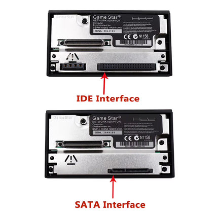 Universal Game Console Adapter - SATA/IDE Interface for PS2 - Upgrade Your Gaming with 2.5/3.5 Inch SATA HDD Support!