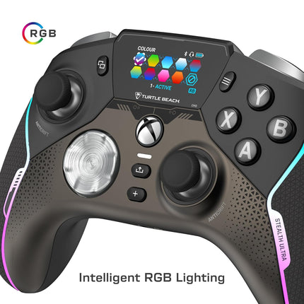 Stealth Ultra High-Performance Wireless Gaming Controller for Xbox Series X|S, Xbox One, PC & Android - LED Dashboard, RGB Lighting, 30-Hour Battery, Charge Dock & Bluetooth Connectivity