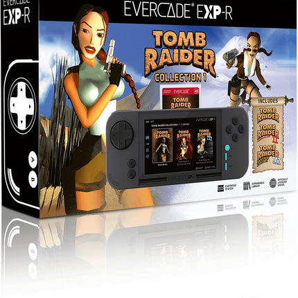 EXP-R Retro Gaming Handheld Console - Includes Tomb Raider 1, 2 & 3!