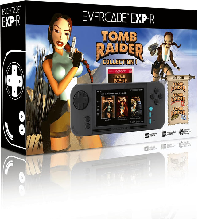 EXP-R Retro Gaming Handheld Console - Includes Tomb Raider 1, 2 & 3!