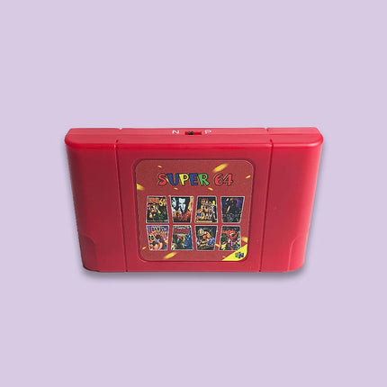 Super 64 Retro Game Card - 340 Classic N64 Games in One Cartridge with 16GB Memory, Region Free!