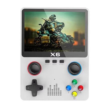 2023 X6 Handheld Game Console with 3.5" IPS Screen - Dual Joystick & 11 Built-in Simulators - Perfect Gift for Kids!