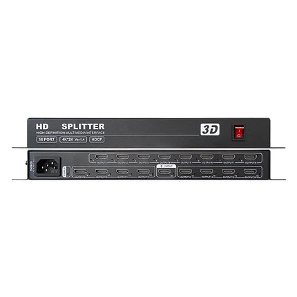 4K 1x16 HD Splitter - Multi-Screen Video Distributor for PS3, PS4, XBOX, PC to Monitor/TV