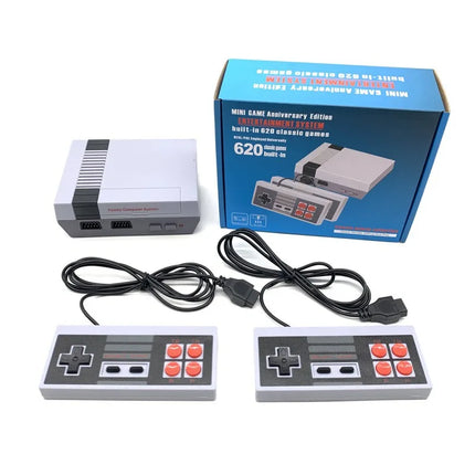 Ultimate Retro Game Console - Classic Mini System with 620 Built-In 8-Bit Games for Endless Family Fun!