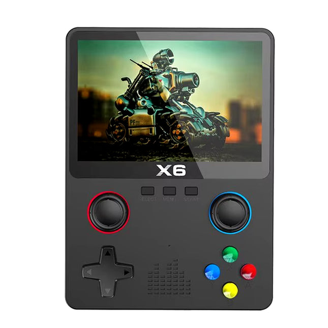 2023 X6 Handheld Game Console with 3.5" IPS Screen - Dual Joystick & 11 Built-in Simulators - Perfect Gift for Kids!