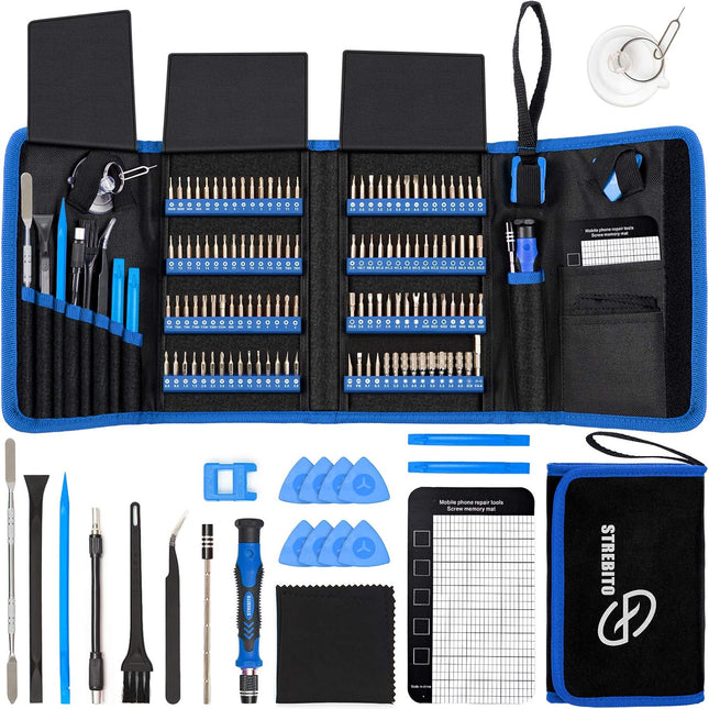 Ultimate 142-Piece Precision Screwdriver Set with 120 Magnetic Bits - Perfect Repair Tool Kit for iPhone, MacBook, PC, Game Consoles & More!