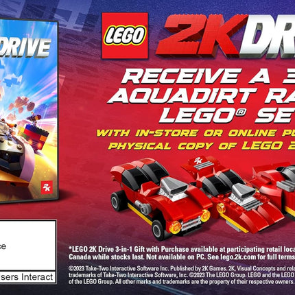 LEGO Drive - Xbox Series X with Exclusive 3-In-1 Aquadirt Racer LEGO® Set!