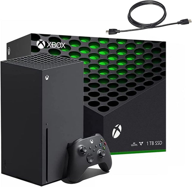 Xbox Series X 1TB Gaming Console + Wireless Controller - Ultimate Backward Compatibility, True 4K Gaming, Up to 120 FPS - Includes HDMI Cable